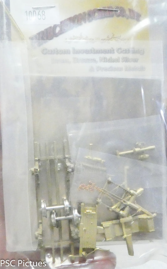 Precision Scale HOn3 #10068 C&S 4-Wheel Caboose Kit (1930's) Brass