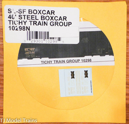 Tichy Train Group Decal #10298N SL-SF 40' Steel Boxcar (Decal)
