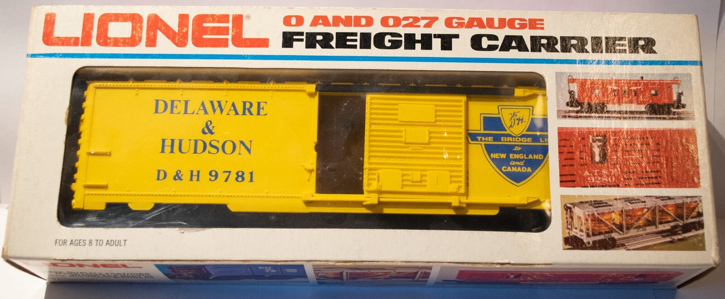 Lionel O Scale  #6-9781  Delaware & Hudson Box Car D & H