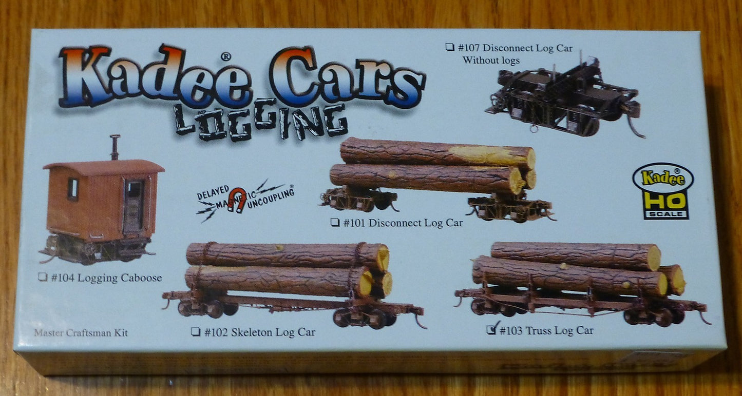 Kadee HO Scale #103 Truss Log Car w/Load - Kit -- Undecorated (Kit)