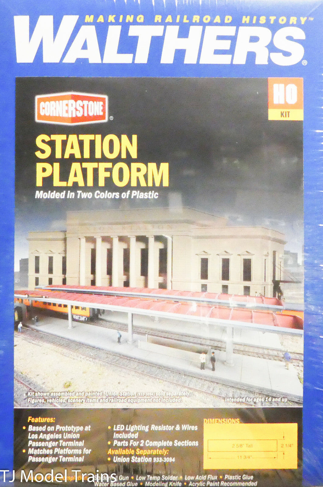 Walthers HO #933-3391 Station Platform (Plastic Kit) 1:87th Scale