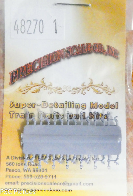 Precision Scale #48270.1 Stanchion, Off-Set Handrail, 10 Short, 4 Long (Plastic)