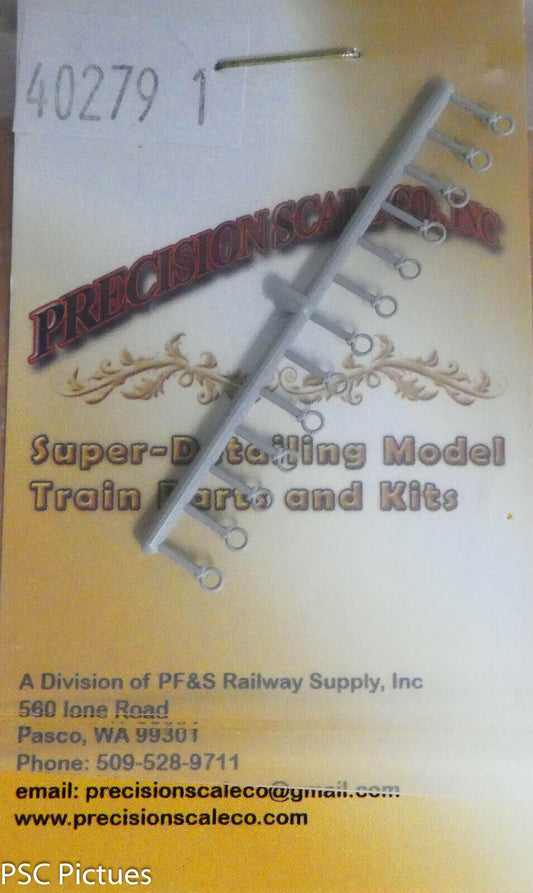 Precision Scale HO #40279.1 Lift Rings/Eye-Bolts, .050" Core, Plastic