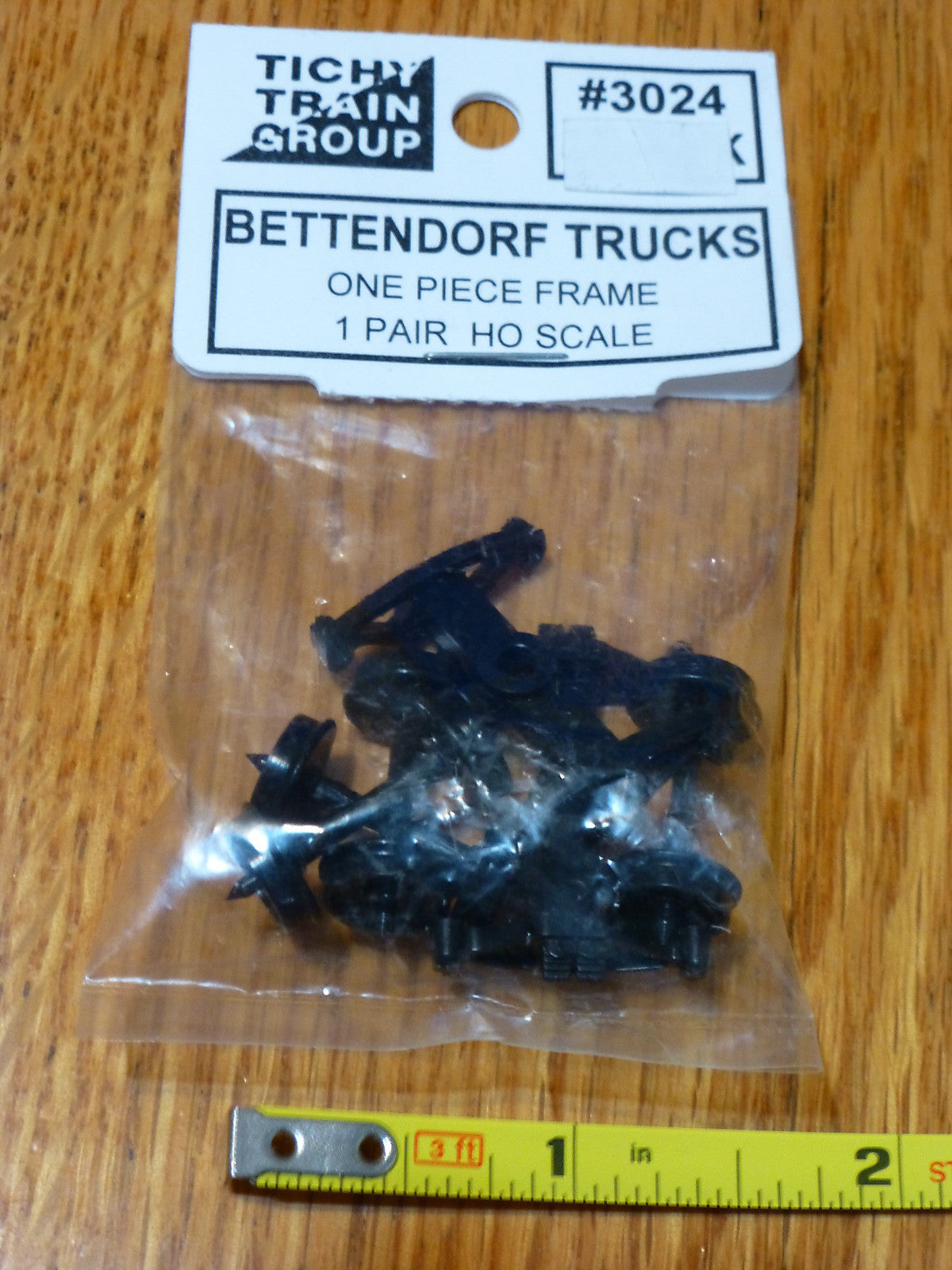 Tichy Train Group HO #3024 Bettendorf Trucks (One Piece Frame) 1 Pair in Package