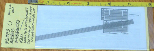 Plano #206 (HO Scale)Intermountain Santa Fe Reefer Walkway -- Apex, Slotted