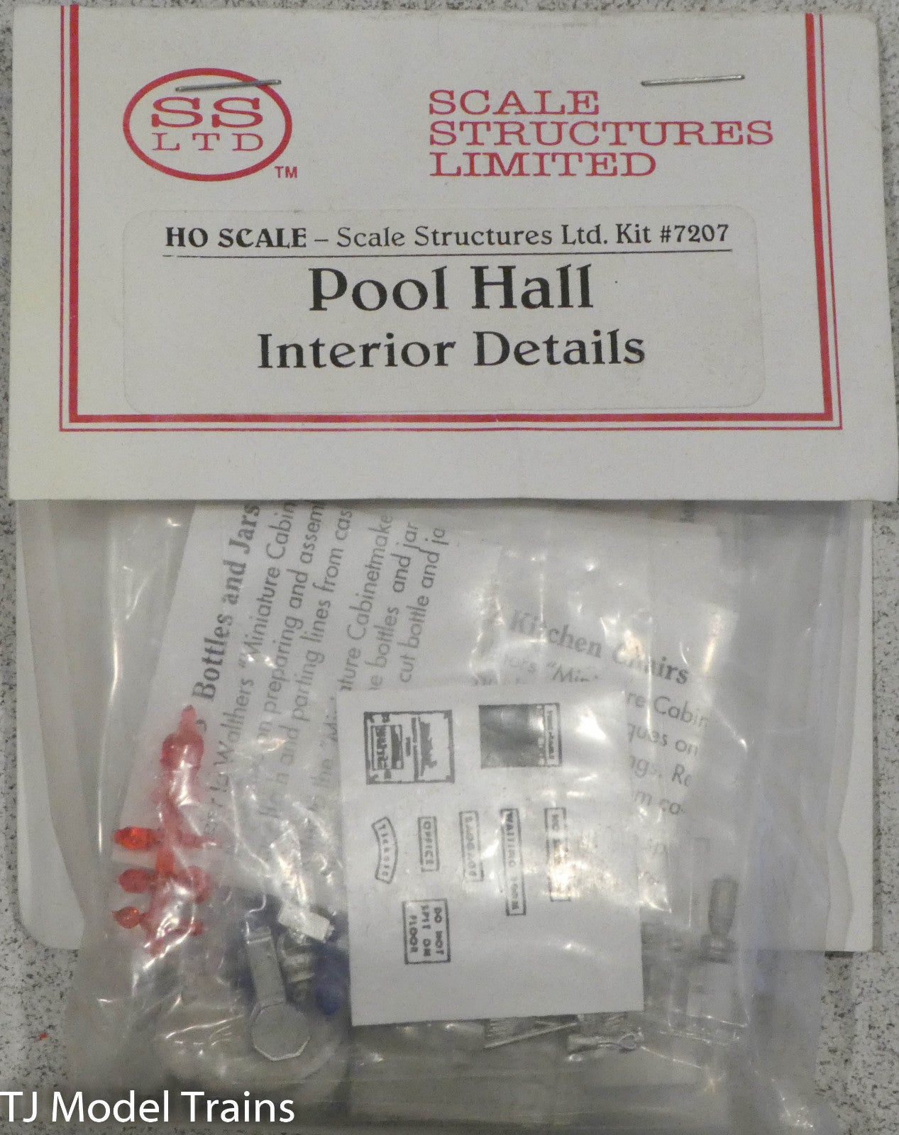 SS Ltd. HO #7207 Pool Hall Interior Details