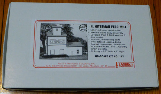 American Model Builders HO #117 Hitzeman Feed Mill