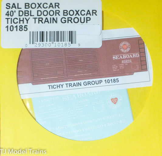 Tichy Train Group #10185 Decal for: Seaboard Air Line 40' Double-Door Steel Box