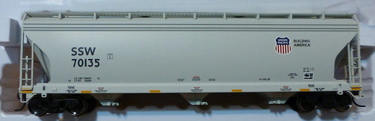 Atlas HO #20002858 UP ACF 4650 3-BayCenterflow Cov'd Hopper Post-1971 Rd #70135