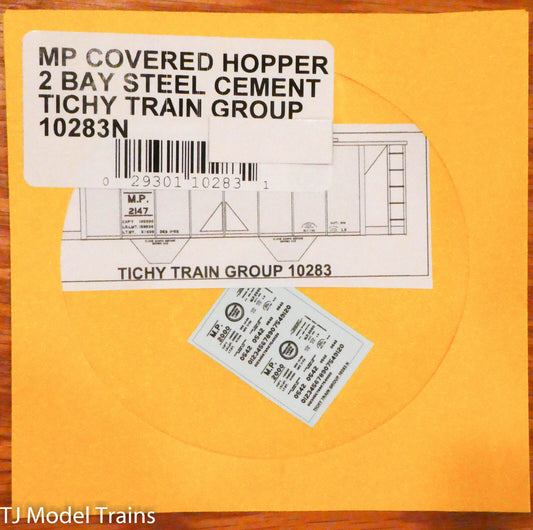Tichy Train Group Decal #10283N MP Covered Hopper 2 Bay Steel Cement  (Decal)