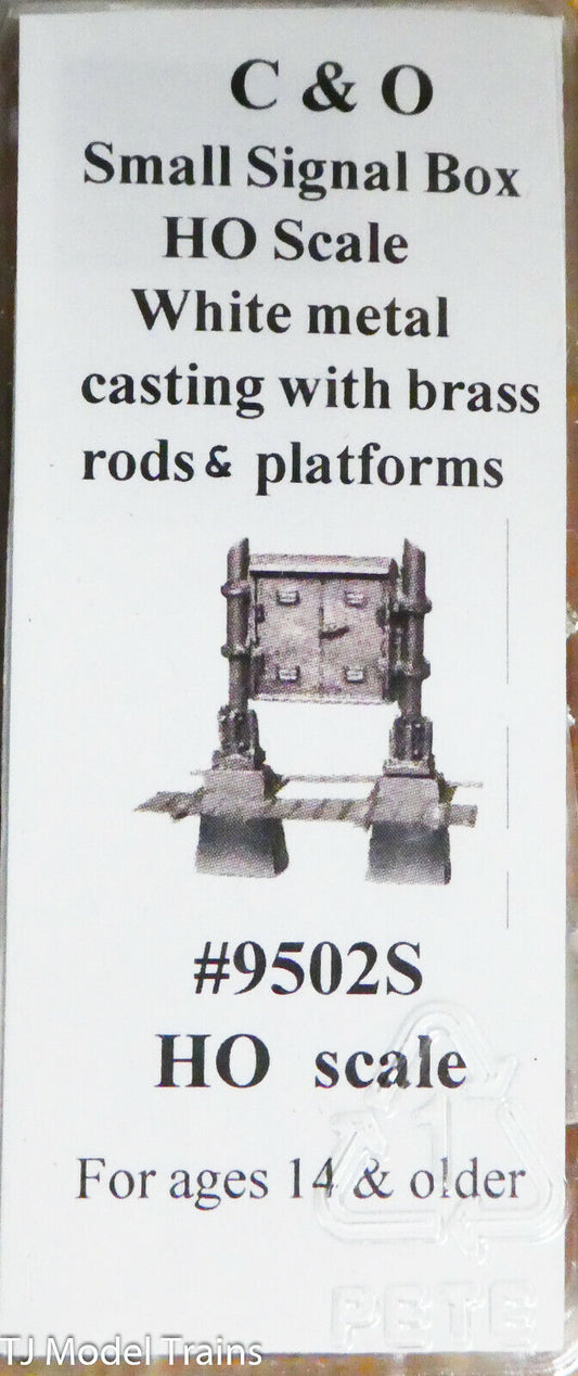 Stewart HO Scale #9502S (C&O Small Signal Box) White Metal Casting / Brass