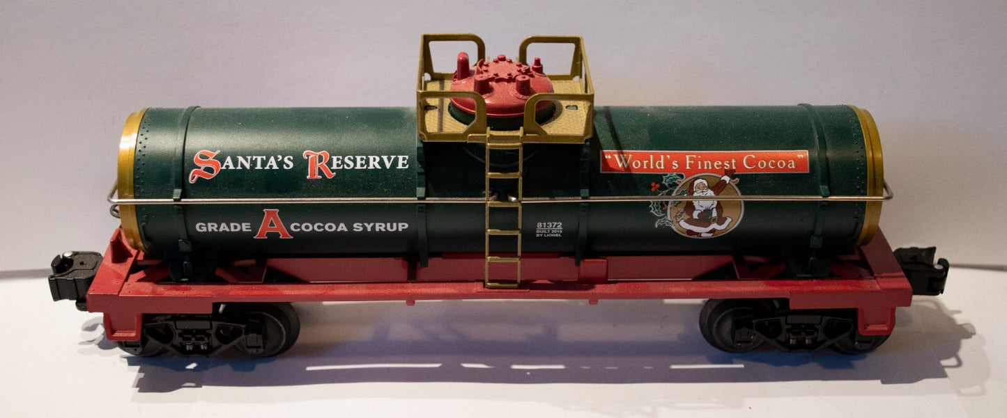 Lionel O Scale  #6-81372  SANTA'S RESERVE COCOA TANK CARS