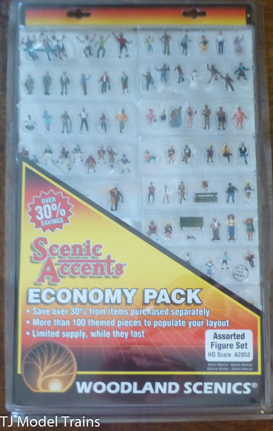 Woodland Scenics HO #2053 Assorted Figure Set