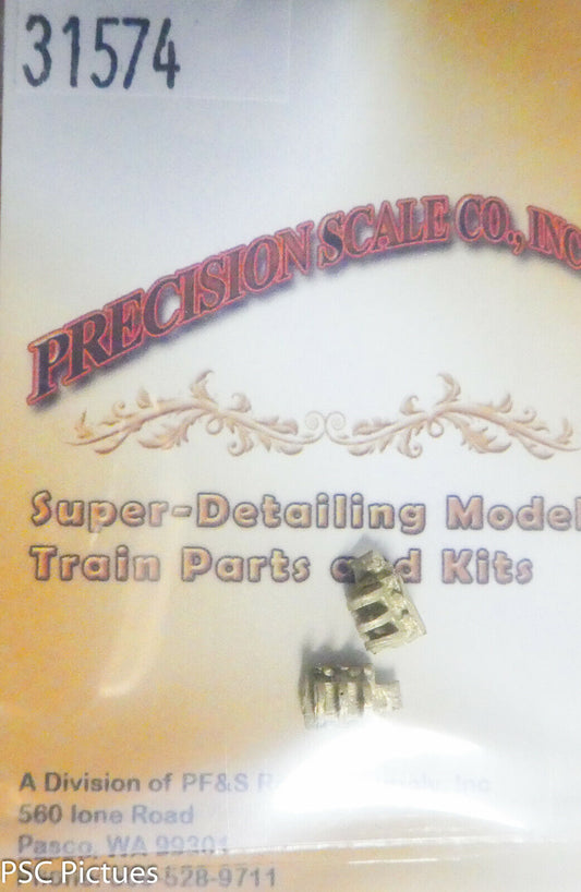Precision Scale HO-HOn3 #31574 Coupler Pockets, 3-Level (Brass Castings)