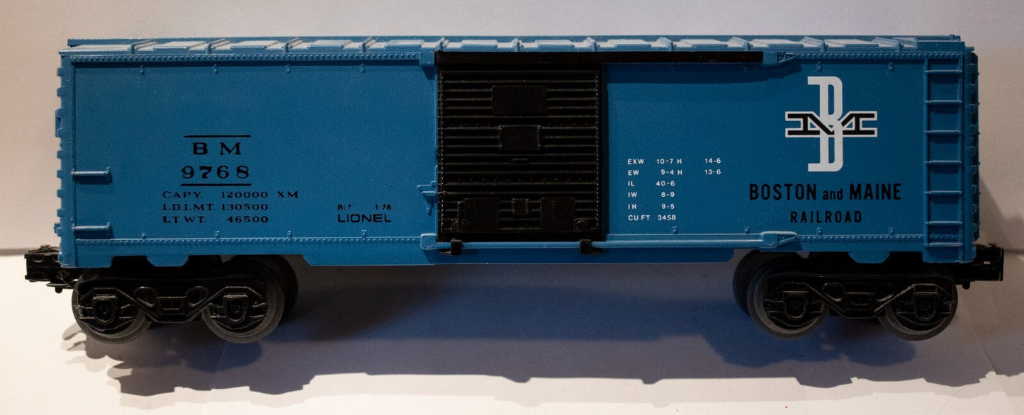 Lionel O Scale  #6-9768  Boston & Maine BM Boxcar