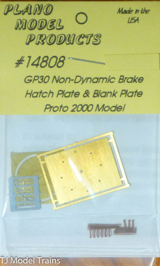 Plano #14808 GP30 Non-Dynamic Brake Hatch & Blank Plate w/Nut-Bolt-Washers -- Fo