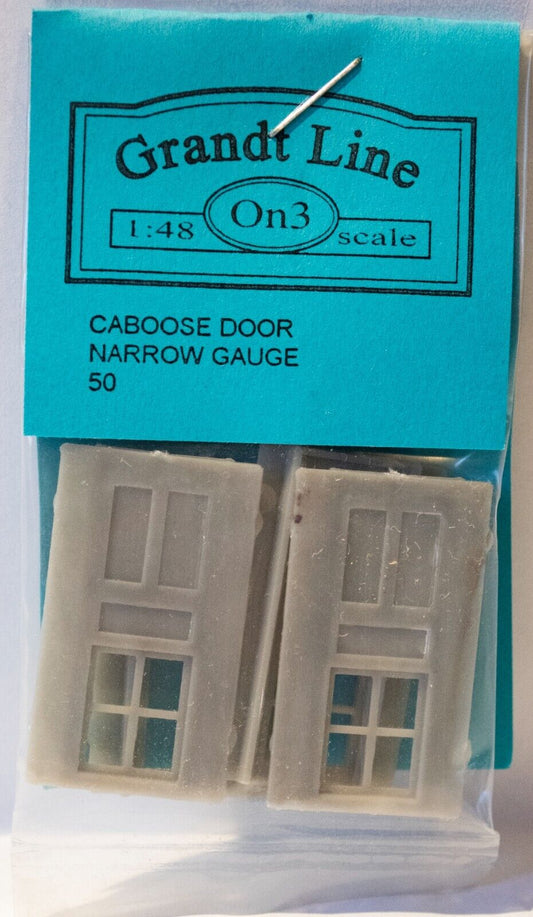 Grandt Line N #50 Caboose Doors -- Rio Grande