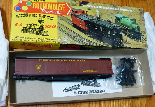 Roundhouse HO #6113 (Rd #7115) Pennsylvania 50' Express Reefer (Kit Form