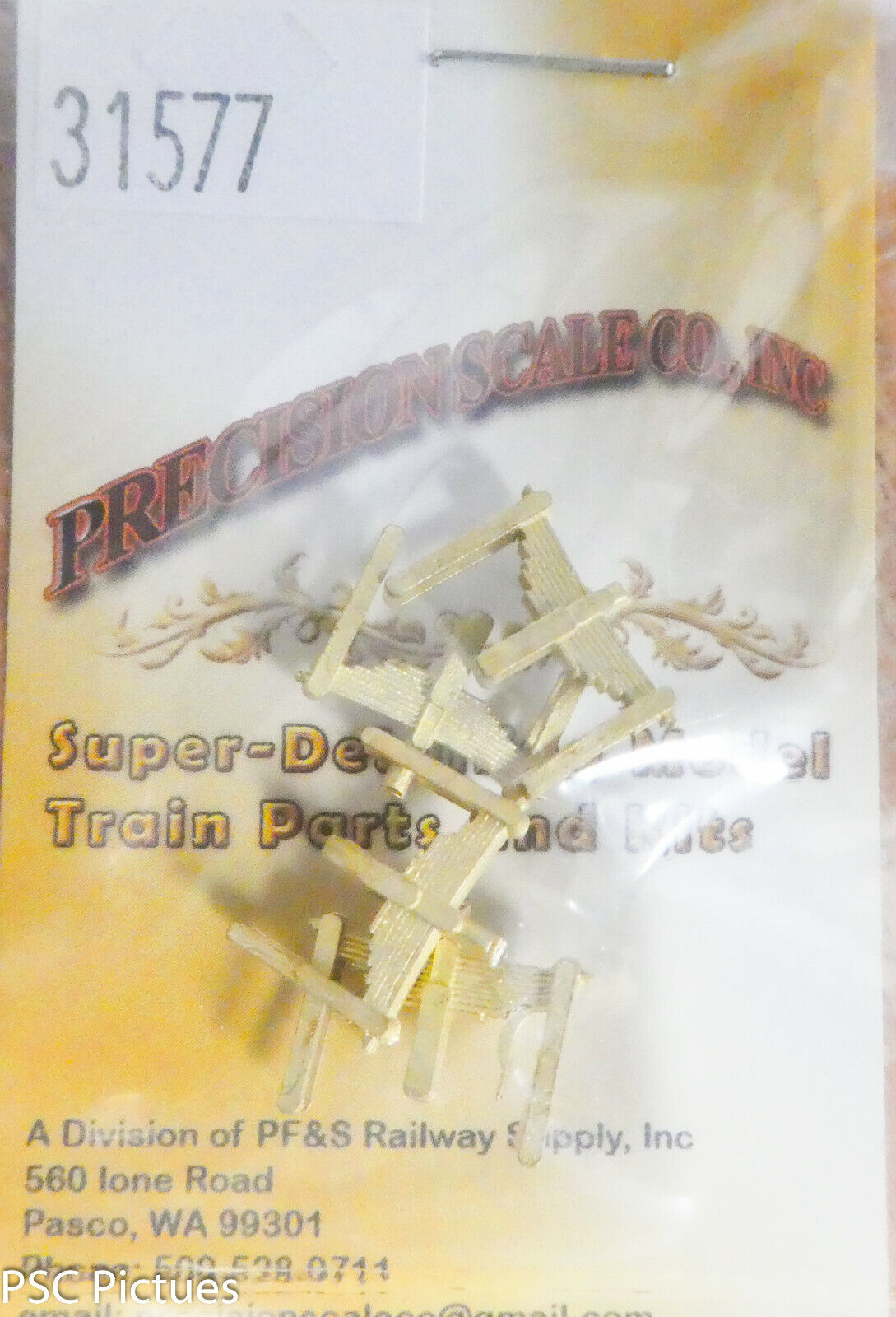 Precision Scale HO #31577 Springs, Leaf, for Locomotive (Brass Castings 4)