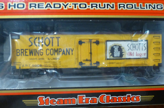 Atlas HO #20002712 Schott Brewing Company 36' Wood Reefer Rd #9909