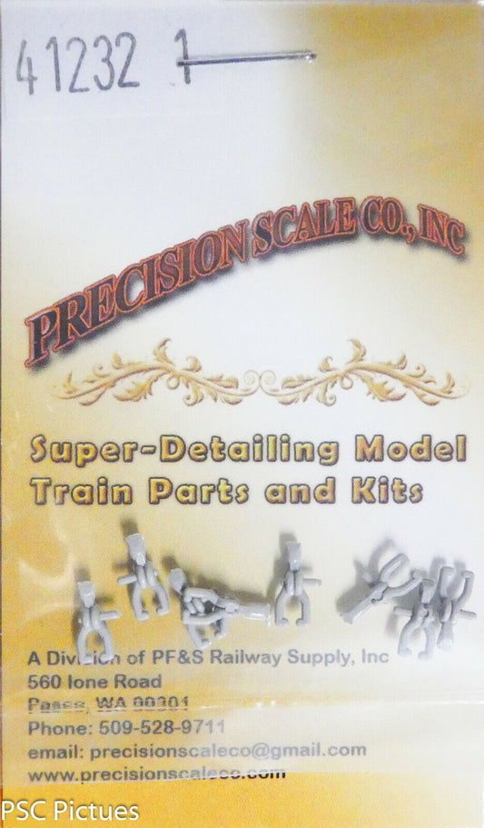 Precision Scale O #41232.1 Brake Hangers, Type II, Curved, AAR 50 Ton & 70 Ton