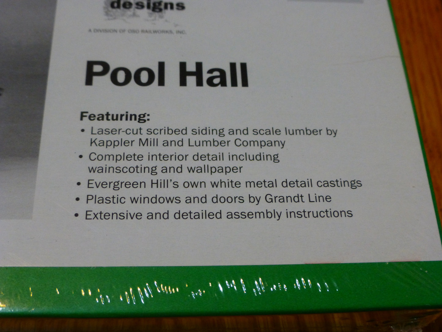 Evergreen Hill HO #211 Pool Hall (Laser-Cut Ccribed Siding & Scale Lumber kit