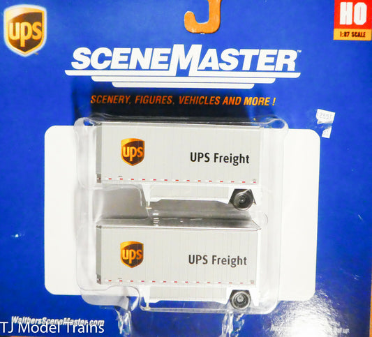 Walthers SceneMaster HO #949-2551 UPS Treight (Trailers) 1:87th Scale (Plastic)