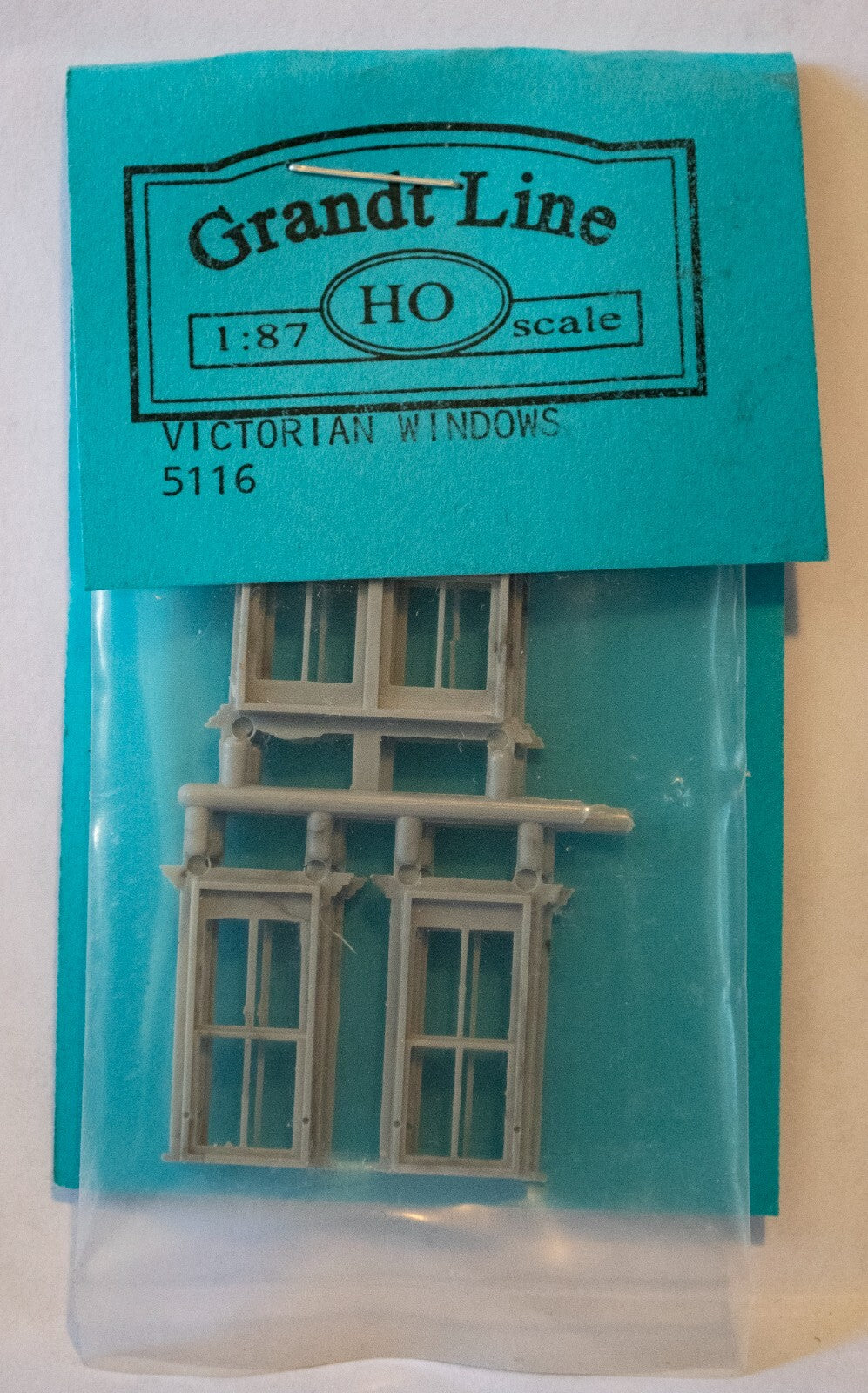 Grandt Line HO #5116 Window -- Victorian - 4 Single, 2 Double - Scale 30 x 60" 7
