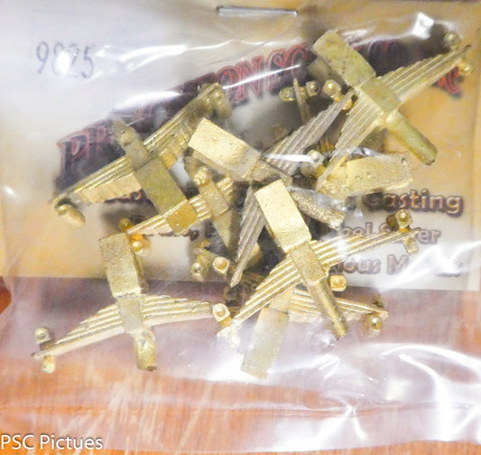 Precision Scale #9825 (3/8" Scale) Springs, Leaf, D&RGW K-27 Main Frame (Brass)