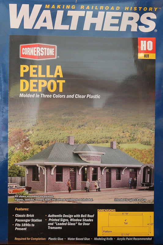Walthers HO #933-4054 Pella Depot (Building Kit) Plastic Parts