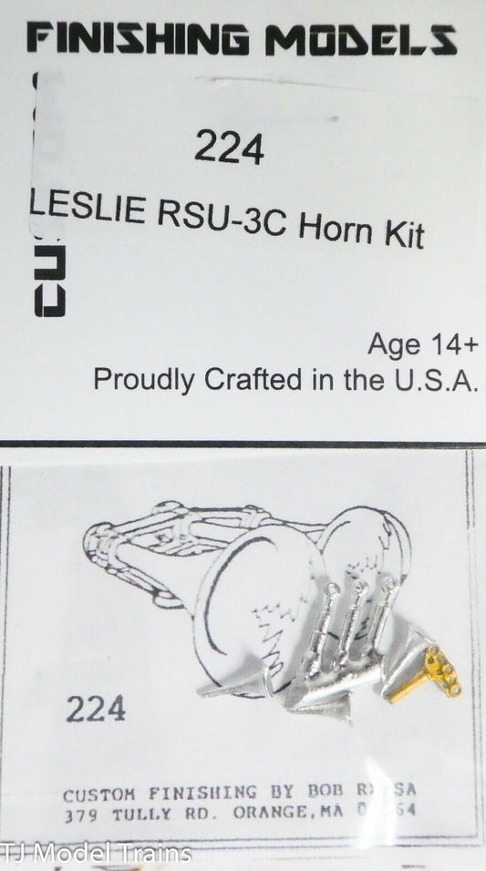 Custom Finishing Models HO #224 Leslie RSU-3C Horn Kit (White Metal Kit)
