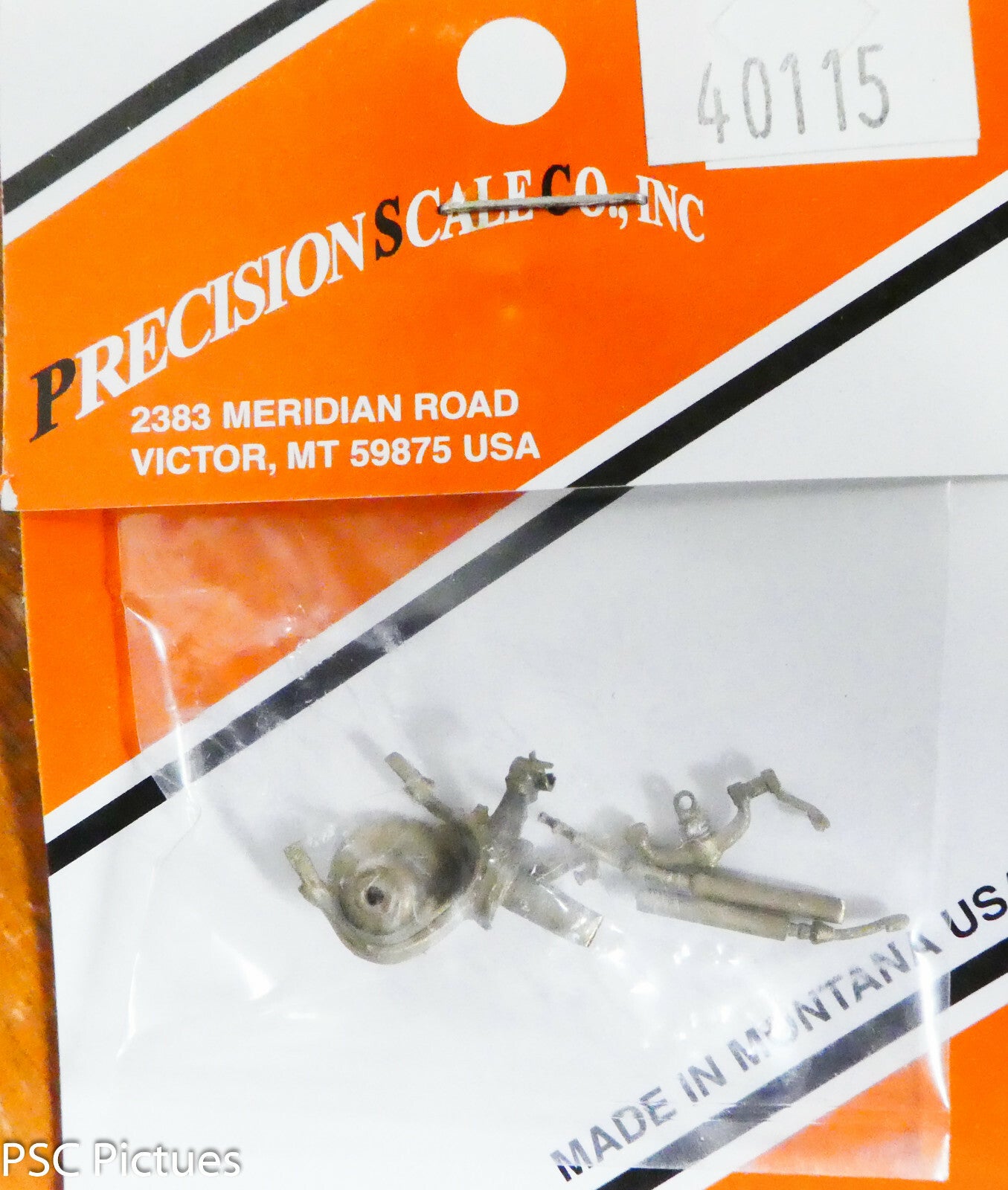 Precision Scale O #40115 Bell, 9mm, Working, Side Mount (Brass Kit) 1:48th Scale