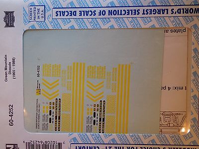 Microscale Decal N  #60-4252 GMRC Diesel - Early Schemes