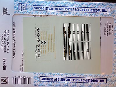 Microscale Decal N  #60-775 LV Diesels- Cabs & Hoods - Cornell Red with Black St