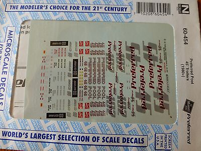Microscale Decal N  #60-454 Preferred Pool Trailers - 45'
