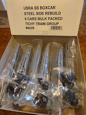 Tichy Train Group #6028 HO USRA 40' Rebuilt Boxcar w/Steel Sides Upgrade - 6Pack