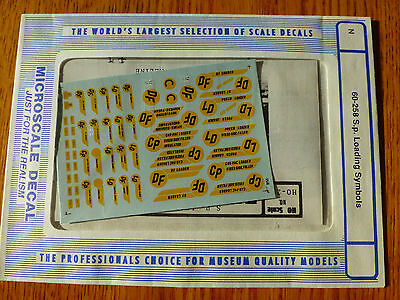 Microscale Decal N  #60-258 SP Freight-"Loading Slogans - White, Yellow, and Bla