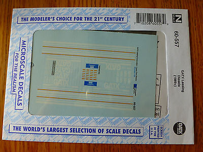 Microscale Decal N  #60-557 GATX Leasing Diesels (1980s+) Diesel - Hood - GATX L