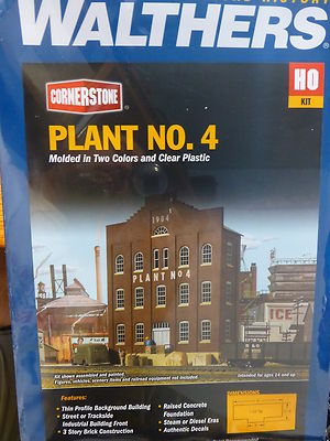 Walthers Cornerstone HO #3183 Plant #4 Building Front (Kit Form)