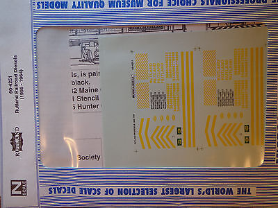 Microscale Decal N  #60-4251 Rutland Diesel