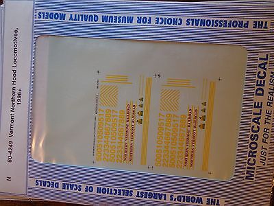 Microscale Decal N  #60-4249 Northern Vermont Diesel , 1996+