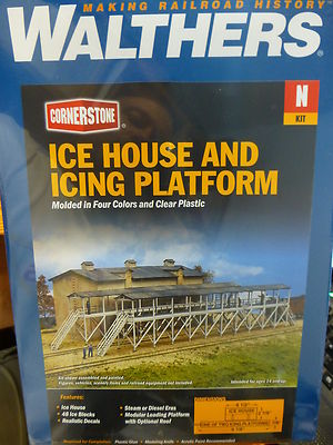 Walthers Cornerstone N #933-3245 Ice House and Icing Platform (kit Form)