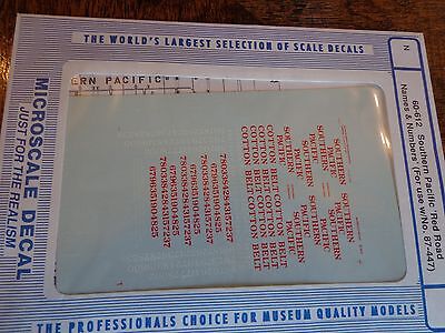 Microscale Decal N  #60-612 Southern Pacific / Cotton Belt Diesels - Red Letteri