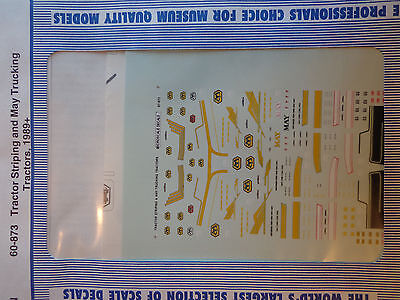 Microscale Decal N  #60-873 Tractor Striping and May Trucking Tractors, (1989+)