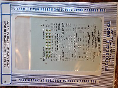 Microscale Decal N  #60-660 Assorted Freight-"Hopper - Covered - 2-Bay - 70-ton