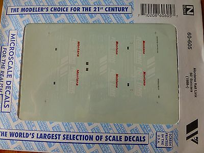 Microscale Decal N  #60-605 Montana Rail Link - 50' Boxcars