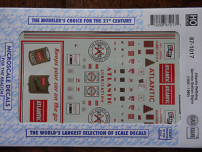 Microscale Decal HO  #87-1017 Gas Stations - Atlantic