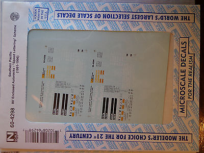 Microscale Decal N  #60-4298 SP Enclosed Autorack 89', "Speed Lettering"