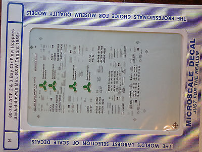 Microscale Decal N  #60-744 Saskatchewan Freight-"Hopper - Center Flow - 2 & 3-B