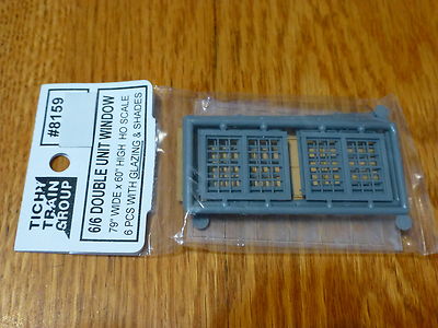 Tichy Train Group HO #8159 (6/6 Double Unit Windows) 79" Wide x 60" High w/Glaz